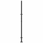 vidaXL Záhradná brána Čierna 105x180 cm Dizajn s oceľovými listami – Obrázok 5