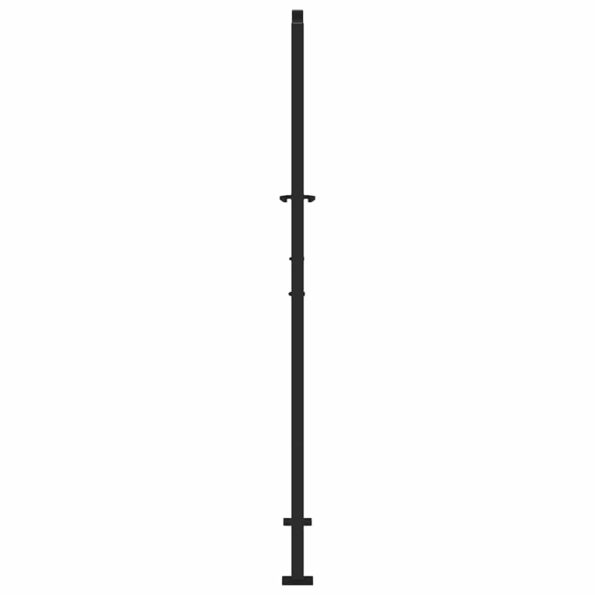 VXL8721158572394_g_en_hd_3.jpg vidaXL Záhradná brána Čierna 105x180 cm Dizajn s oceľovými listami – Obrázok 5