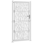 vidaXL Záhradná brána Oceľový dizajn odolnývoči poveternostným vplyvom – Obrázok 4