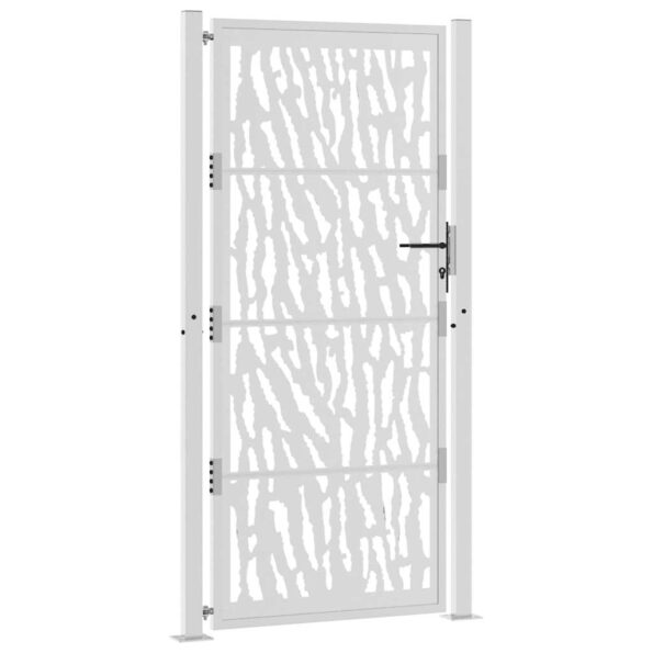 vidaXL Záhradná brána Oceľový dizajn odolnývoči poveternostným vplyvom – Obrázok 4