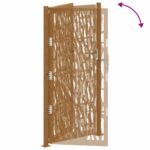 vidaXL Záhradná brána Oceľový dizajn odolnývoči poveternostným vplyvom – Obrázok 8