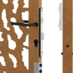 vidaXL Záhradná brána Oceľový dizajn odolnývoči poveternostným vplyvom – Obrázok 10