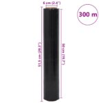 vidaXL Stretch Film 2 ks Čierna 20 μm 50 cm x 300 m – Obrázok 7
