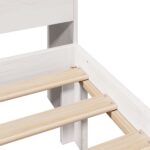 vidaXL Posteľ s knižnicou bez matraca biela 75x190 cm borovicový masív – Obrázok 9
