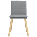 vidaXL Jedálenské stoličky 2 ks bledosivé látkové – Obrázok 4