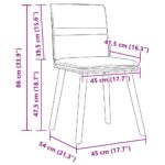 vidaXL Jedálenské stoličky 2 ks bledosivé látkové – Obrázok 9