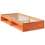 VidaXL Denná posteľ bez matraca Vosk Hnedá 75x190 cm Masív Borovica – Obrázok 3