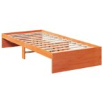 VidaXL Denná posteľ bez matraca Vosk Hnedá 75x190 cm Masív Borovica – Obrázok 7
