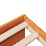 VidaXL Denná posteľ bez matraca Vosk Hnedá 75x190 cm Masív Borovica – Obrázok 9