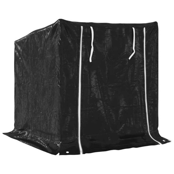 vidaXL Regál na krbové drevo s pláštenkou 100,5x80,5x110,5 cm – Obrázok 5