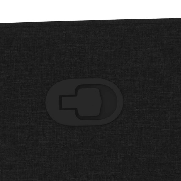 vidaXL Sklápacie kreslo čierne látkové – Obrázok 8