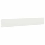 vidaXL Obruby trávnika 10 ks Biela 15x103 cm Oceľ valcovaná za studena – Obrázok 4