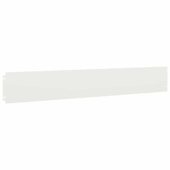 vidaXL Obruby trávnika 10 ks Biela 15x103 cm Oceľ valcovaná za studena – Obrázok 4