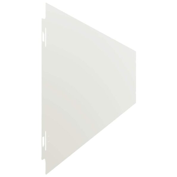 vidaXL Obruby trávnika 10 ks Biela 15x103 cm Oceľ valcovaná za studena – Obrázok 5