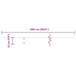 vidaXL Obruby trávnika 10 ks Biela 15x103 cm Oceľ valcovaná za studena – Obrázok 10