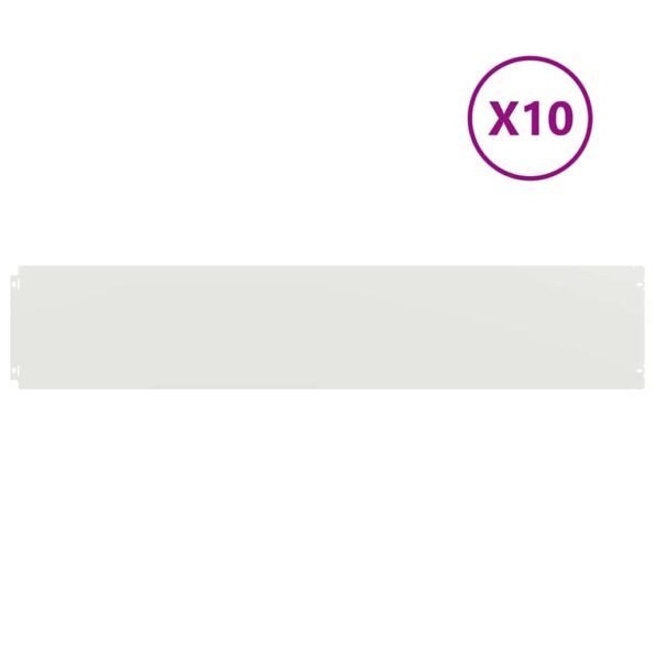 VXL8721158659224_a_en_hd_1.jpg vidaXL Obruby trávnika 10 ks Biela 20x103 cm Oceľ valcovaná za studena – Obrázok 2