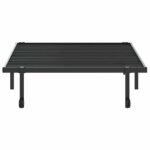 VidaXL Rám postele bez matraca Skladací Čierna 100x190 cm Oceľ – Obrázok 6