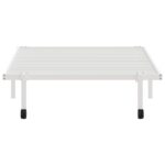 VidaXL Rám postele bez matraca Skladací Biela 100x190 cm Oceľ – Obrázok 6