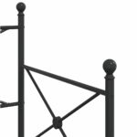 vidaXL Váľanda s kolieskom bez matraca Čierna 90x200 cm Oceľ – Obrázok 10