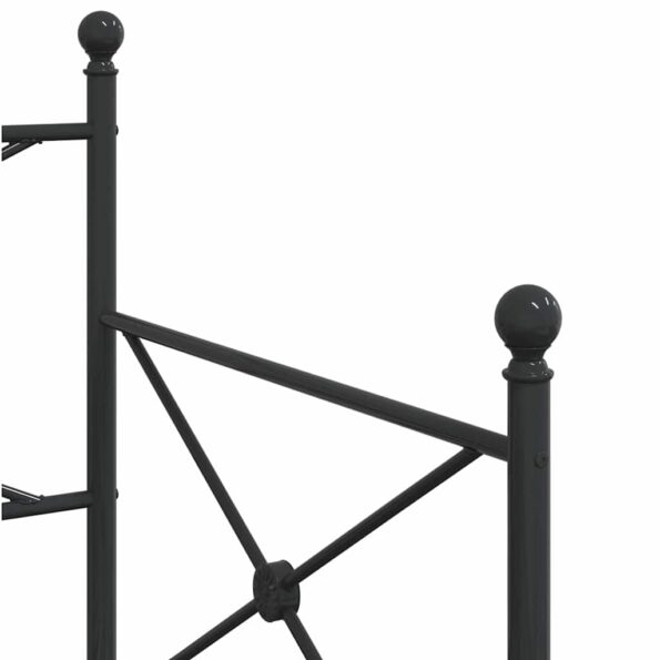 vidaXL Váľanda s kolieskom bez matraca Čierna 90x200 cm Oceľ – Obrázok 10