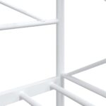 VidaXL Denná posteľ bez matraca Biela 90x200 cm Oceľ – Obrázok 10
