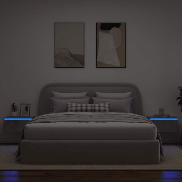 VXL8721158663313_g_en_hd_3.jpg vidaXL Nástenné nočné skrinky s LED osvetlením 2 ks betónovo sivé – Obrázok 5