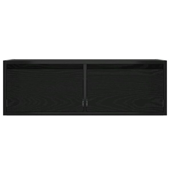 vidaXL TV skrinka s LED svetlami, čierny dub 75x35,5x25 cm – Obrázok 7