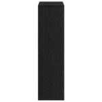 vidaXL Knižnica, čierna 66x31x112 cm, kompozitné drevo – Obrázok 5