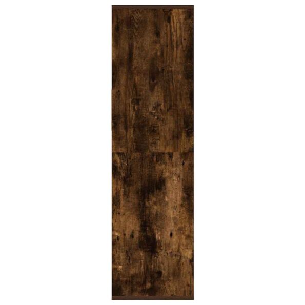 vidaXL Knižnica dymový dub 34x31x112 cm kompozitné drevo – Obrázok 5