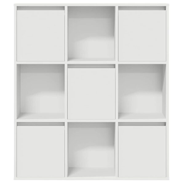 vidaXL Knižnica biela 89x24x101,5 cm kompozitné drevo – Obrázok 4