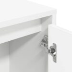 vidaXL Knižnica biela 89x24x101,5 cm kompozitné drevo – Obrázok 8