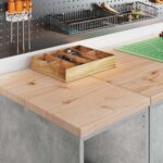 vidaXL Garážová skriňa 30x51x85 cm masívna borovica – Obrázok 4