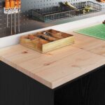 vidaXL Garážová skriňa čierny 40x51x85 cm masívna borovica – Obrázok 4