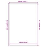 vidaXL Rohožka čierna 80x120 cm – Obrázok 7