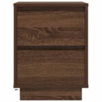 vidaXL Nočná skrinka s LED osvetlením Dub hnedý 38x34x50 cm – Obrázok 6