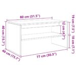 vidaXL TV skrinka biela 80x40x40 cm drevotrieska – Obrázok 10