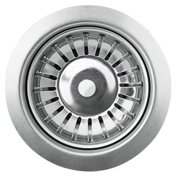 vidaXL Granitový kuchynský drez s jednou vaničkou, okrúhly, čierny – Obrázok 3