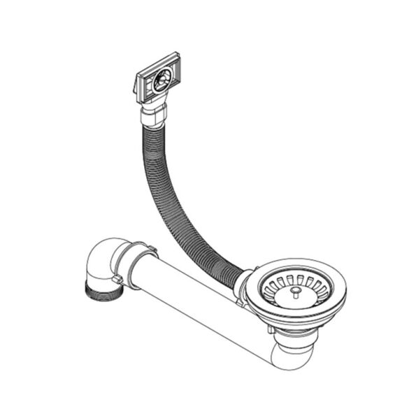 vidaXL Granitový kuchynský drez s jednou vaničkou, okrúhly, čierny – Obrázok 7