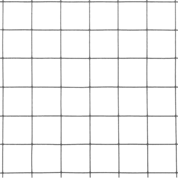 vidaXL Drôtené pletivo, oceľ potiahnutá PVC 25x1,5 m, sivé – Obrázok 4