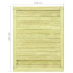 vidaXL Záhradná bránička, impregnovaná borovica 125x100 cm – Obrázok 7