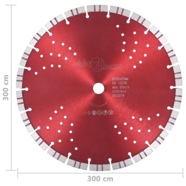 VXL8718475718383_g_en_hd_3.jpg vidaXL Diamantový rezací kotúč s turbom a otvormi oceľový 300 mm – Obrázok 4