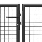 vidaXL Záhradná brána, oceľ 500x75 cm, antracitová – Obrázok 3