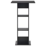 vidaXL Barový stôl čierny 60x60x110 cm – Obrázok 3