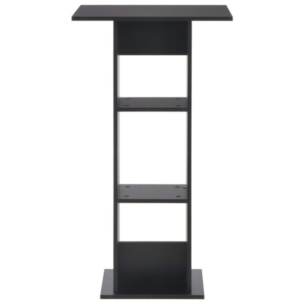 vidaXL Barový stôl čierny 60x60x110 cm – Obrázok 3