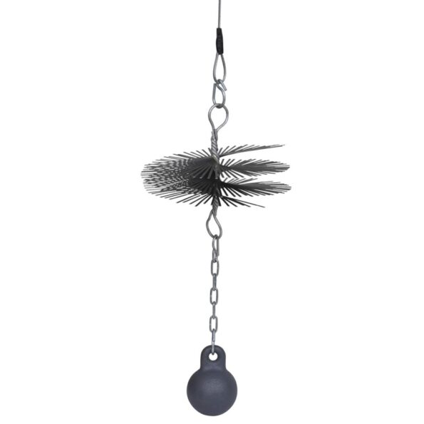 Okrúhla kefa na vymetanie komína s priemerom 20 cm – Obrázok 2