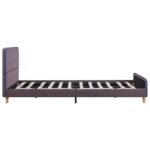vidaXL Rám postele bez matraca Taupe látka 135x190 cm – Obrázok 4