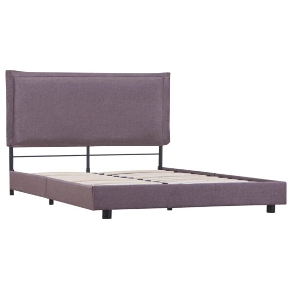 vidaXL Rám postele bez matraca Taupe látka 135x190 cm – Obrázok 4