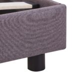 vidaXL Rám postele bez matraca Taupe látka 135x190 cm – Obrázok 6