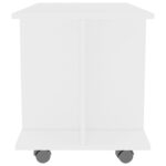 vidaXL TV skrinka s kolieskami biela 80x40x40 cm drevotrieska – Obrázok 5