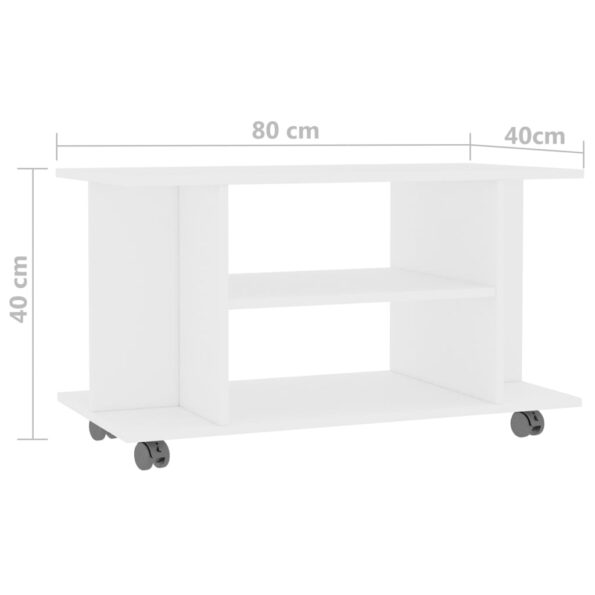 VXL8719883673509_g_en_hd_4.jpg vidaXL TV skrinka s kolieskami biela 80x40x40 cm drevotrieska – Obrázok 6
